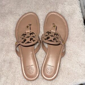Tory Burch Blush Logo Miller Thong Sandals